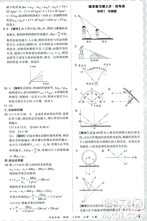 江西人民出版社2023年秋王朝霞各地期末试卷精选八年级物理上册人教版河南专版答案 江西人民出版社2023年秋王朝霞各地期末试卷精选八年级物理上册人教版河南专版答案