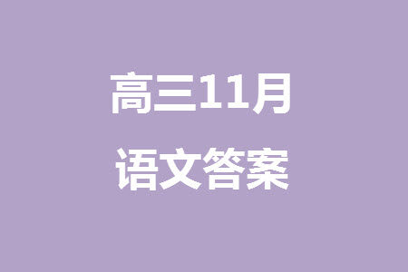2024届高三上学期11月TOP二十名校调研考试七语文参考答案