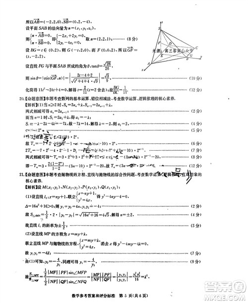 华大新高考联盟2024届高三11月教学质量测评新教材卷数学参考答案