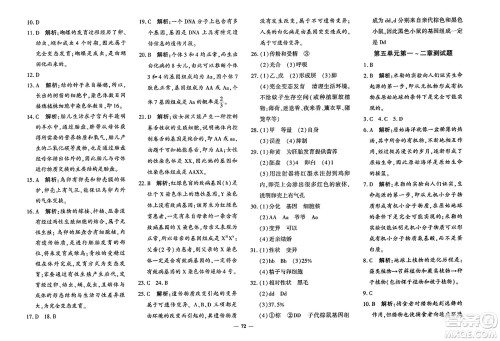 吉林教育出版社2023年秋黄冈360度定制密卷八年级生物上册济南版答案 吉林教育出版社2023年秋黄冈360度定制密卷八年级生物上册济南版答案