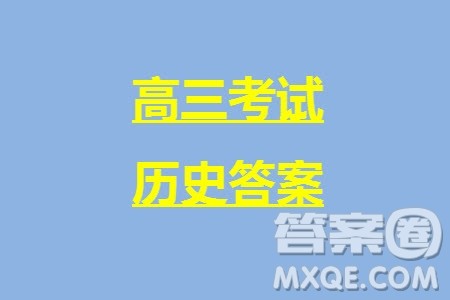 2024届高三上学期11月TOP二十名校调研考试七历史参考答案