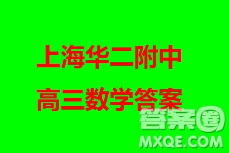 2024届上海华二附中高三上学期11月期中考试数学参考答案
