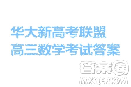 华大新高考联盟2024届高三11月教学质量测评数学新教材卷试题答案