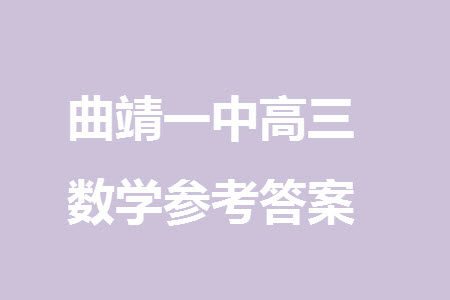 曲靖一中2024届高三上学期11月教学质量监测试卷四数学参考答案