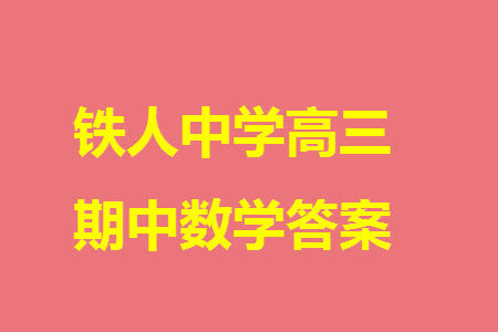 铁人中学2021级高三上学期11月期中考试数学参考答案 铁人中学2021级高三上学期11月期中考试数学参考答案