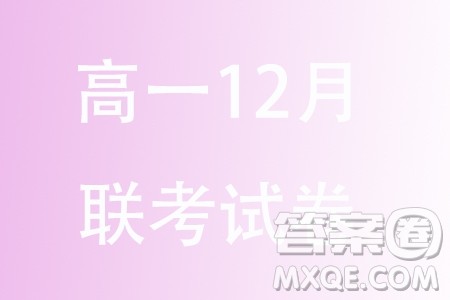 河南名校联盟2023-2024学年高一上学期12月考试数学试题答案 河南名校联盟2023-2024学年高一上学期12月考试数学试题答案