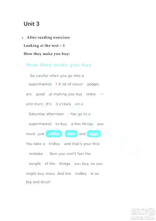 上海外语教育出版社2023高职国际进阶英语综合教程练习册1答案 上海外语教育出版社2023高职国际进阶英语综合教程练习册1答案