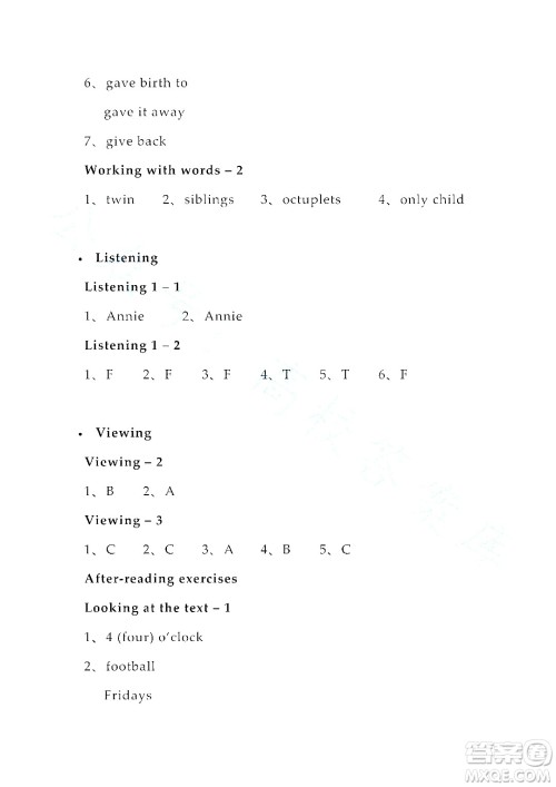上海外语教育出版社2023高职国际进阶英语综合教程练习册1答案 上海外语教育出版社2023高职国际进阶英语综合教程练习册1答案