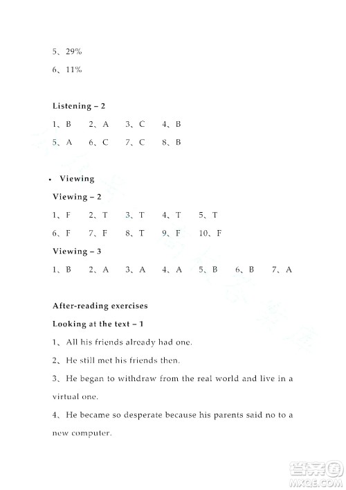 上海外语教育出版社2023高职国际进阶英语综合教程练习册1答案 上海外语教育出版社2023高职国际进阶英语综合教程练习册1答案