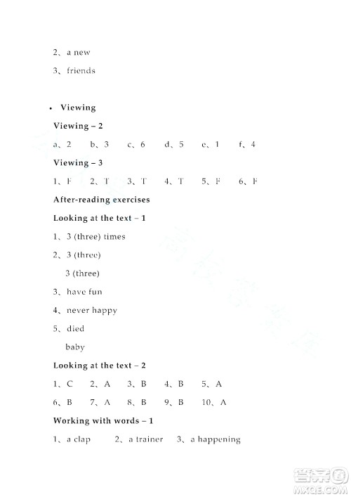 上海外语教育出版社2023高职国际进阶英语综合教程练习册1答案 上海外语教育出版社2023高职国际进阶英语综合教程练习册1答案