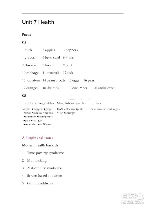 上海外语教育出版社2023高职国际进阶英语综合教程1答案
