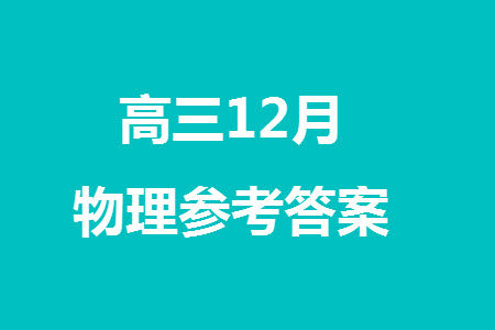 2024届河北省部分重点高中高三上学期12月普通高考模拟试题物理参考答案