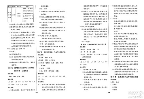 延边人民出版社2023年秋试题优化课堂同步七年级历史上册人教版答案