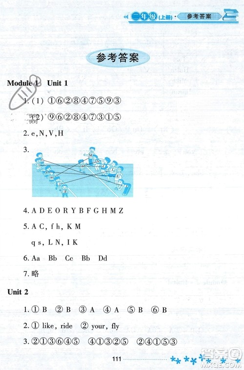 黑龙江教育出版社2023年秋资源与评价二年级英语上册外研版参考答案