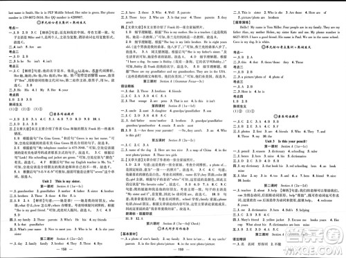 江西教育出版社2023年秋精英新课堂三点分层作业七年级英语上册人教版参考答案 江西教育出版社2023年秋精英新课堂三点分层作业七年级英语上册人教版参考答案