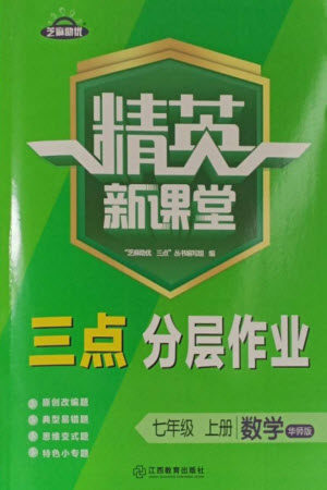 江西教育出版社2023年秋精英新课堂三点分层作业七年级数学上册华师版参考答案