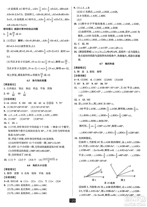 延边人民出版社2023年秋励耘书业励耘新同步七年级数学上册浙教版答案