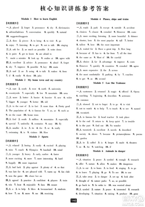 延边人民出版社2023年秋励耘书业励耘新同步八年级英语上册外研版答案 延边人民出版社2023年秋励耘书业励耘新同步八年级英语上册外研版答案