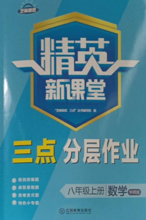 江西教育出版社2023年秋精英新课堂三点分层作业八年级数学上册华师大版参考答案