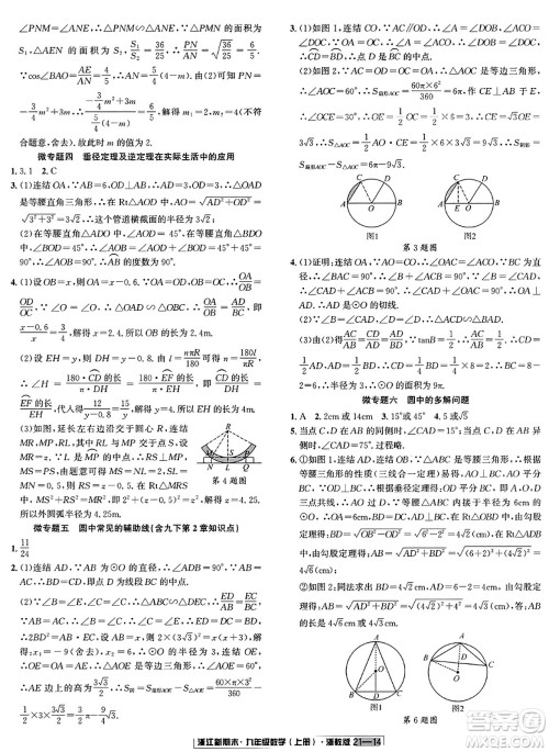 延边人民出版社2023年秋浙江新期末九年级数学上册浙教版浙江专版答案