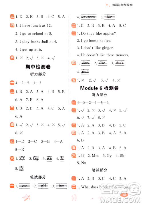 大连出版社2023年秋点石成金金牌每课通二年级英语上册外研版答案 大连出版社2023年秋点石成金金牌每课通二年级英语上册外研版答案
