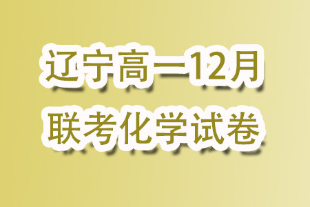 辽宁名校联盟2023-2024年高一上12月联考化学试卷答案 辽宁名校联盟2023-2024年高一上12月联考化学试卷答案