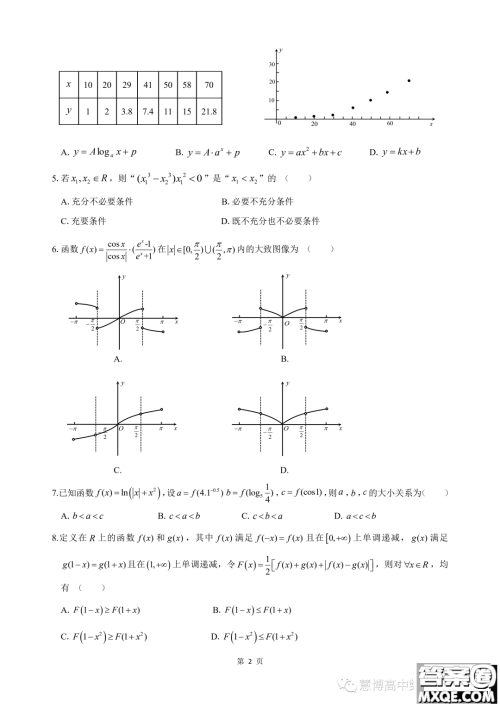 浙南名校联盟2023年高一上学期12月联考数学试题答案