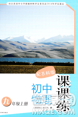 译林出版社2023年秋课课练初中物理九年级物理上册苏科版答案