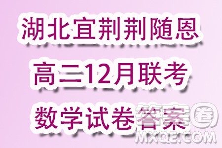 湖北宜荆荆随恩2023-2024学年高二上学期12月联考数学试卷答案