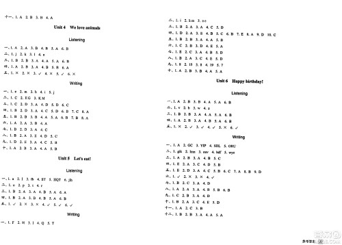 浙江教育出版社2023年秋巩固与提高三年级英语上册通用版答案 浙江教育出版社2023年秋巩固与提高三年级英语上册通用版答案