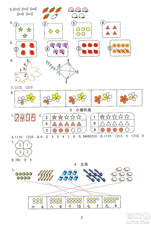 浙江教育出版社2023年秋全优方案夯实与提高一年级数学上册北师大版答案 浙江教育出版社2023年秋全优方案夯实与提高一年级数学上册北师大版答案