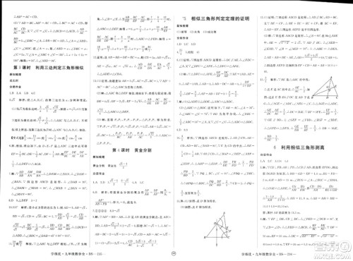 延边大学出版社2023年秋学练优九年级数学上册北师大版贵州专版答案 延边大学出版社2023年秋学练优九年级数学上册北师大版贵州专版答案