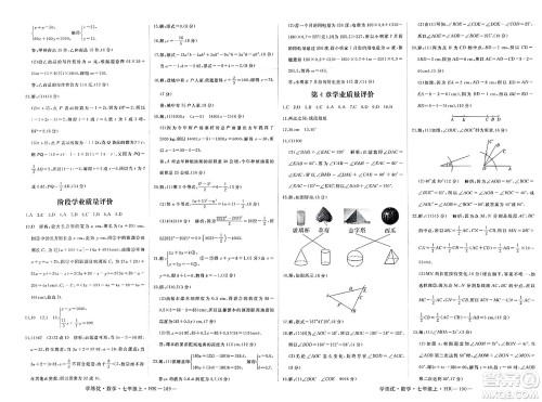 宁夏人民教育出版社2023年秋学练优七年级数学上册沪科版答案