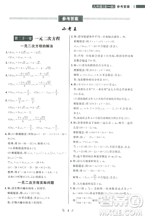 延边大学出版社2023年秋点石成金金牌夺冠九年级数学全一册人教版辽宁专版答案