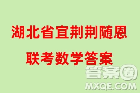 湖北省宜荆荆随恩2023-2024学年高三上学期12月联考数学试卷参考答案
