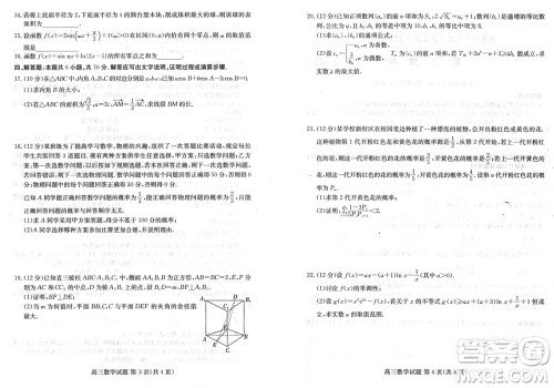 山东新高考联合质量测评2024届高三上学期12月联考数学试题参考答案