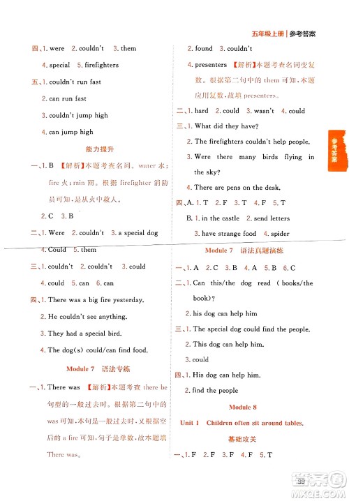 延边大学出版社2023年秋点石成金金牌夺冠五年级英语上册外研版答案 延边大学出版社2023年秋点石成金金牌夺冠五年级英语上册外研版答案