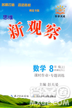 长江少年儿童出版社2023年秋思维新观察八年级数学上册人教版湖北专版答案 长江少年儿童出版社2023年秋思维新观察八年级数学上册人教版湖北专版答案