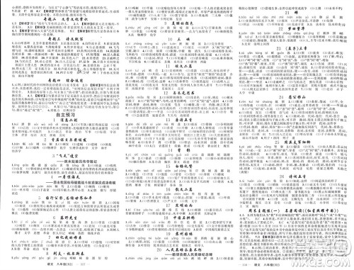 新疆青少年出版社2023年秋原创新课堂八年级语文上册人教版贵州专版参考答案 新疆青少年出版社2023年秋原创新课堂八年级语文上册人教版贵州专版参考答案