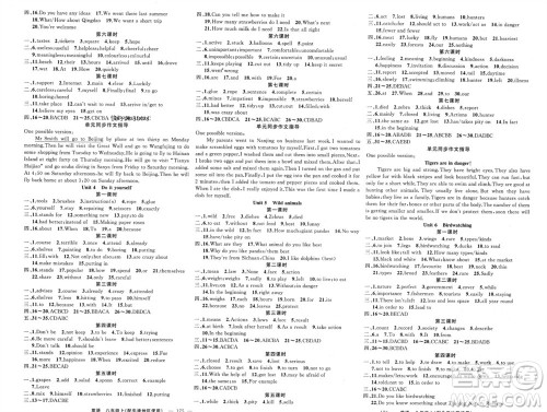 新疆青少年出版社2023年秋原创新课堂八年级英语上册牛津版参考答案