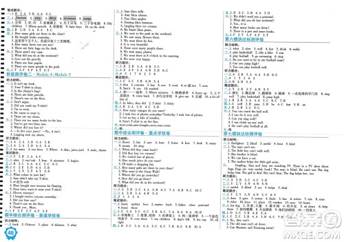 开明出版社2023年秋期末100分冲刺卷五年级英语上册外研版参考答案 开明出版社2023年秋期末100分冲刺卷五年级英语上册外研版参考答案
