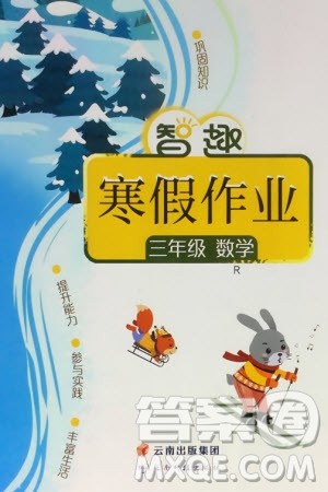云南科技出版社2024智趣寒假作业三年级数学人教版参考答案