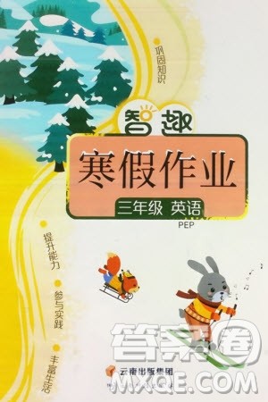 云南科技出版社2024智趣寒假作业三年级英语人教版参考答案