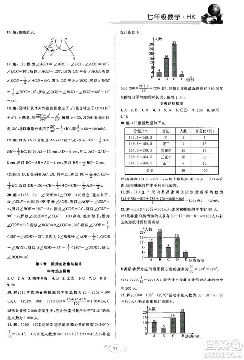 合肥工业大学出版社2024假期伴你行寒假复习计划七年级数学沪科版答案