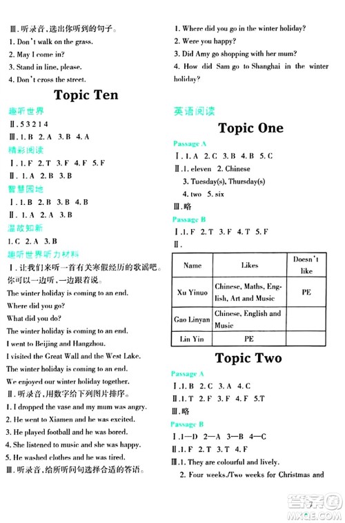 辽宁师范大学出版社2024寒假乐园五年级英语通用版答案 辽宁师范大学出版社2024寒假乐园五年级英语通用版答案