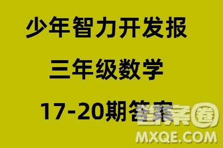2023年秋少年智力开发报三年级数学上册人教版第17-20期答案 2023年秋少年智力开发报三年级数学上册人教版第17-20期答案