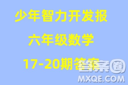 2023年秋少年智力开发报六年级数学上册人教版第17-20期答案