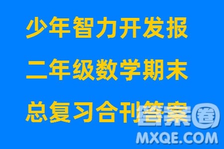 2023年秋少年智力开发报二年级数学上册人教版期末总复习合刊参考答案