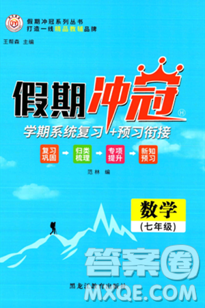黑龙江教育出版社2024假期冲冠学期系统复习预习衔接七年级数学人教版答案