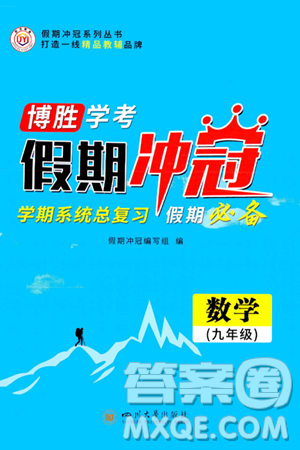 四川大学出版社2024假期冲冠学期系统总复习假期必备九年级数学通用版答案